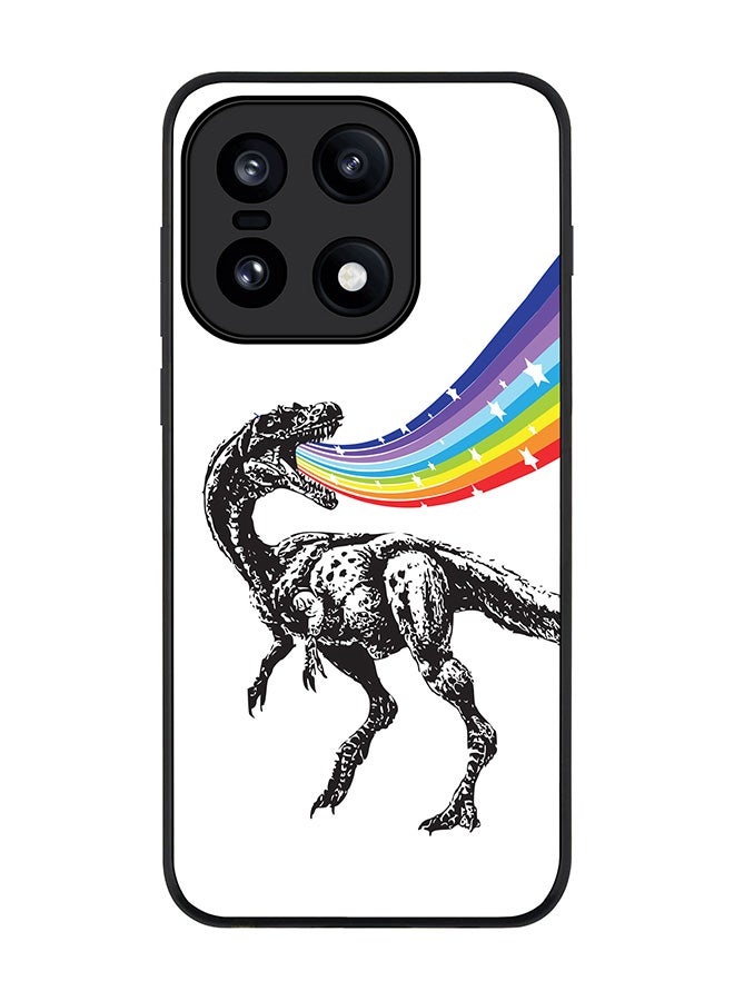 For OnePlus 15 Case,Slim fit Camera Protection, Shockproof Thin Phone cover  - Rainbow Dino